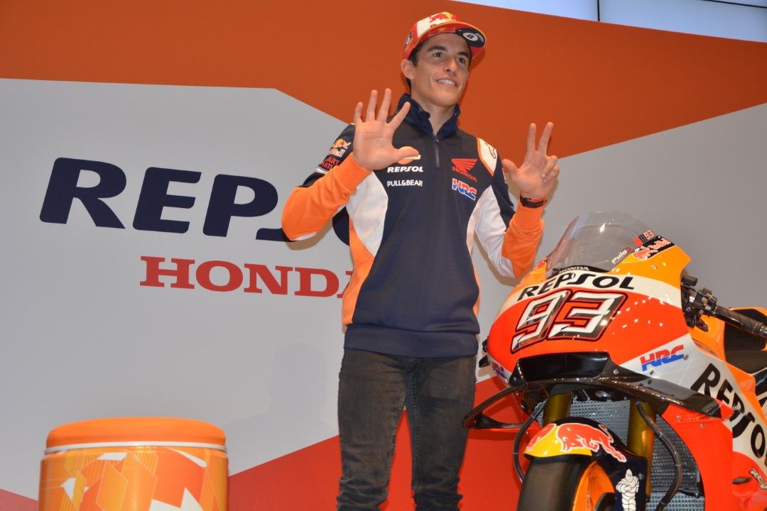 Marc Márquez en Campus Repsol