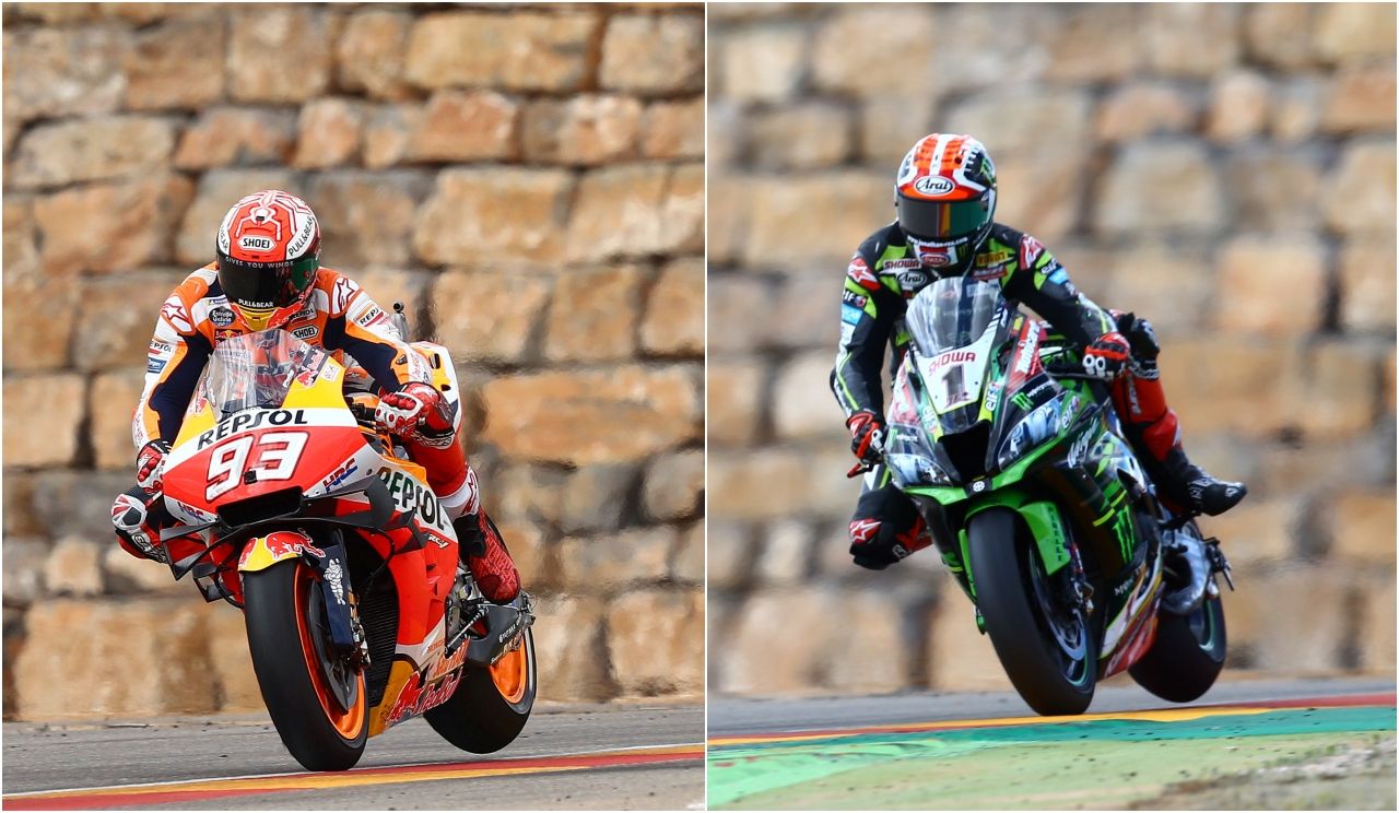 Marc Márquez y Jonathan Rea (Fotos: Gold & Goose).