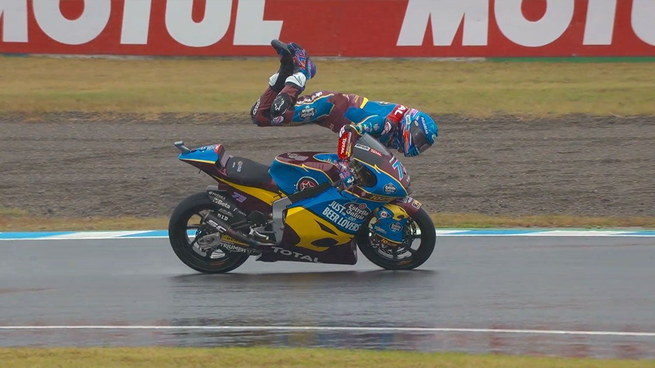 Álex Márquez: “La virgen me ha mantenido encima de la moto”