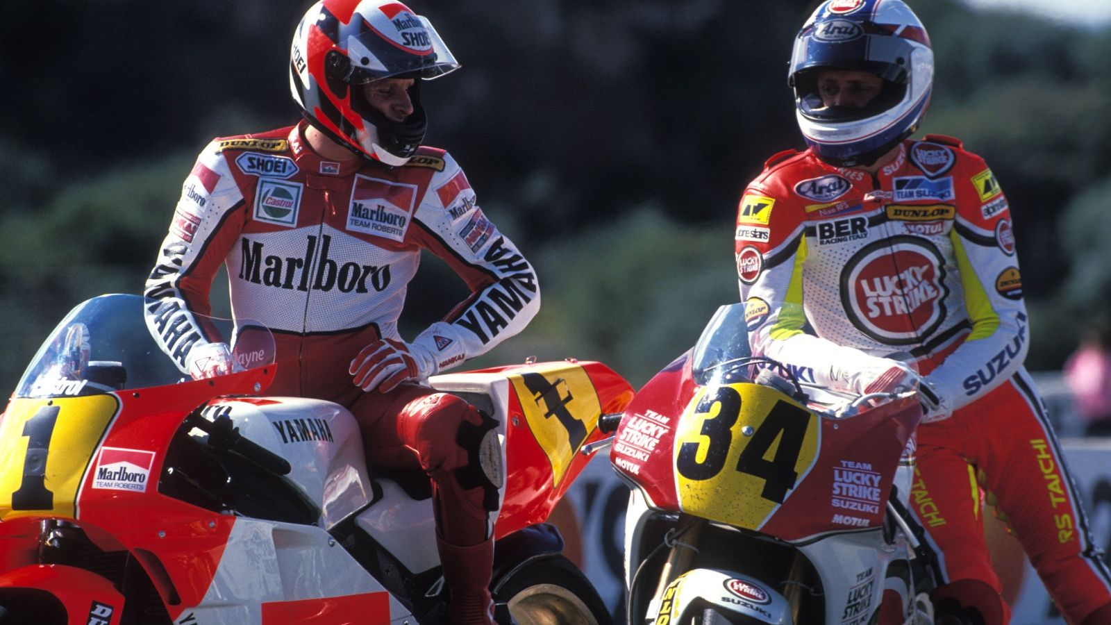 Wayne Rainey y Kevin Schwantz