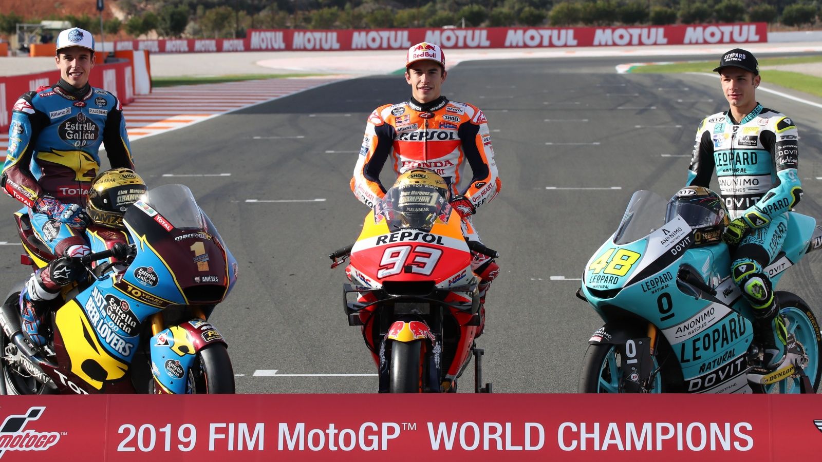 Clasificaciones finales 2019 MotoGP, Moto2, Moto3 y MotoE: pilotos, motos y equipos