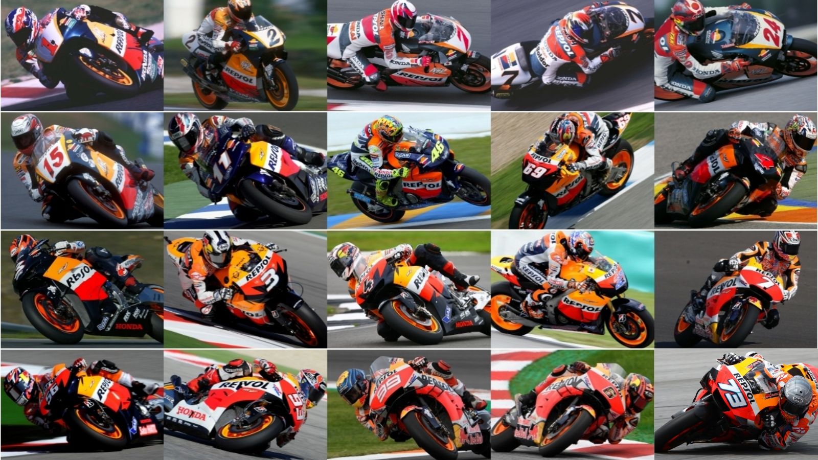 Repsol Honda MotoGP: todos los pilotos (1995-2020)