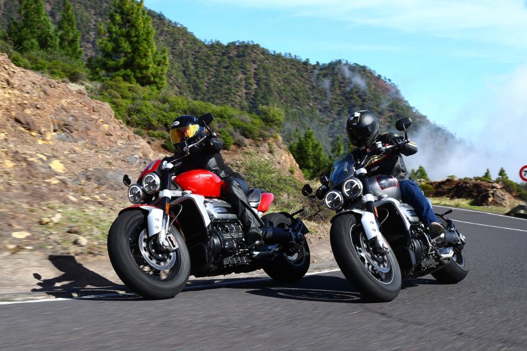 Las nuevas Triumph Rocket 3 destacan por su aspecto musculoso y por unos acabados excelentes.  