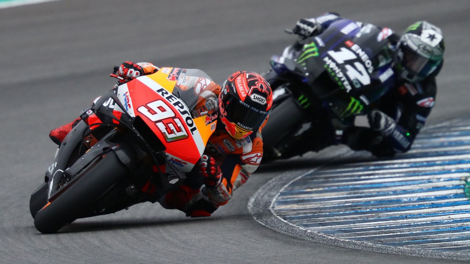 Marc Márquez y Maverick Viñales en los test de Jerez (Fotos: Gold & Goose).