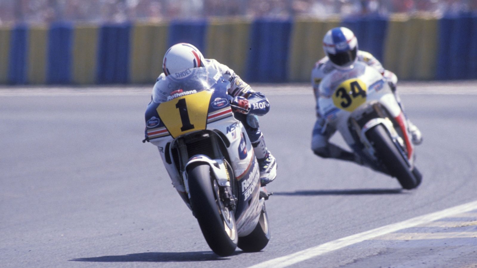 Eddie Lawson y Kevin Schwantz