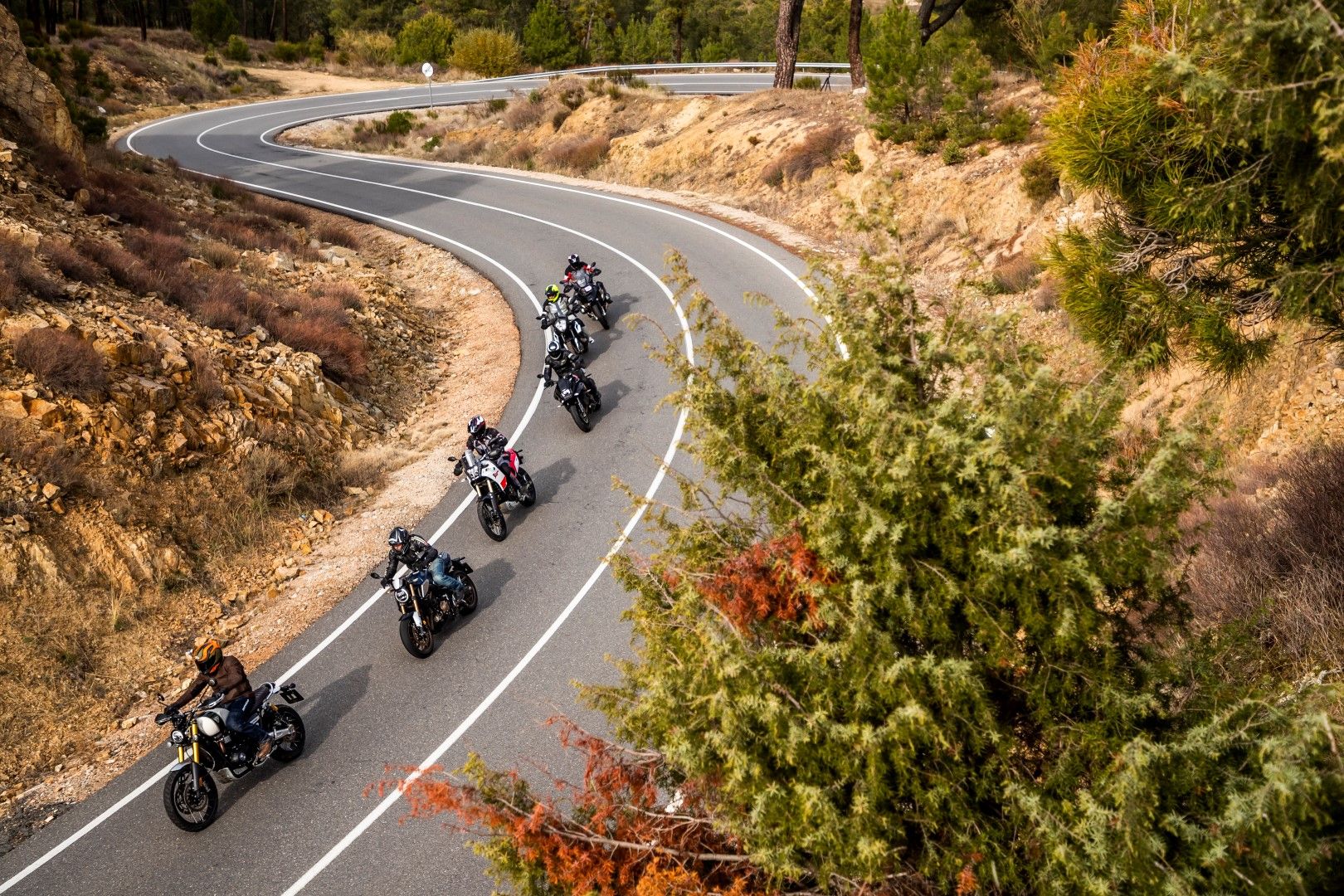 Nuestras favoritas 2019: BMW R 1250 GS, Honda CB650R, KTM 790 Adventure, Suzuki Katana, Triumph Scrambler 1200 XE, Yamaha Ténéré 700