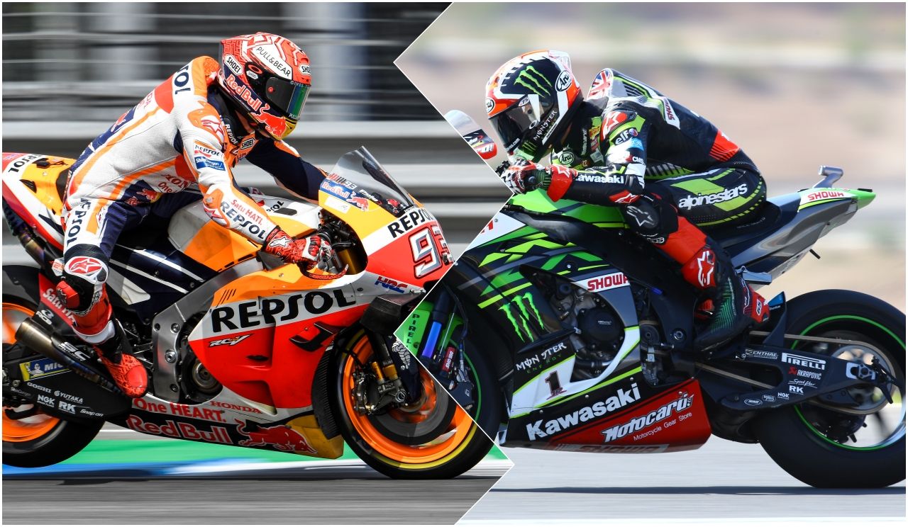 Marc Márquez y Jonathan Rea (Fotos: Gold & Goose).