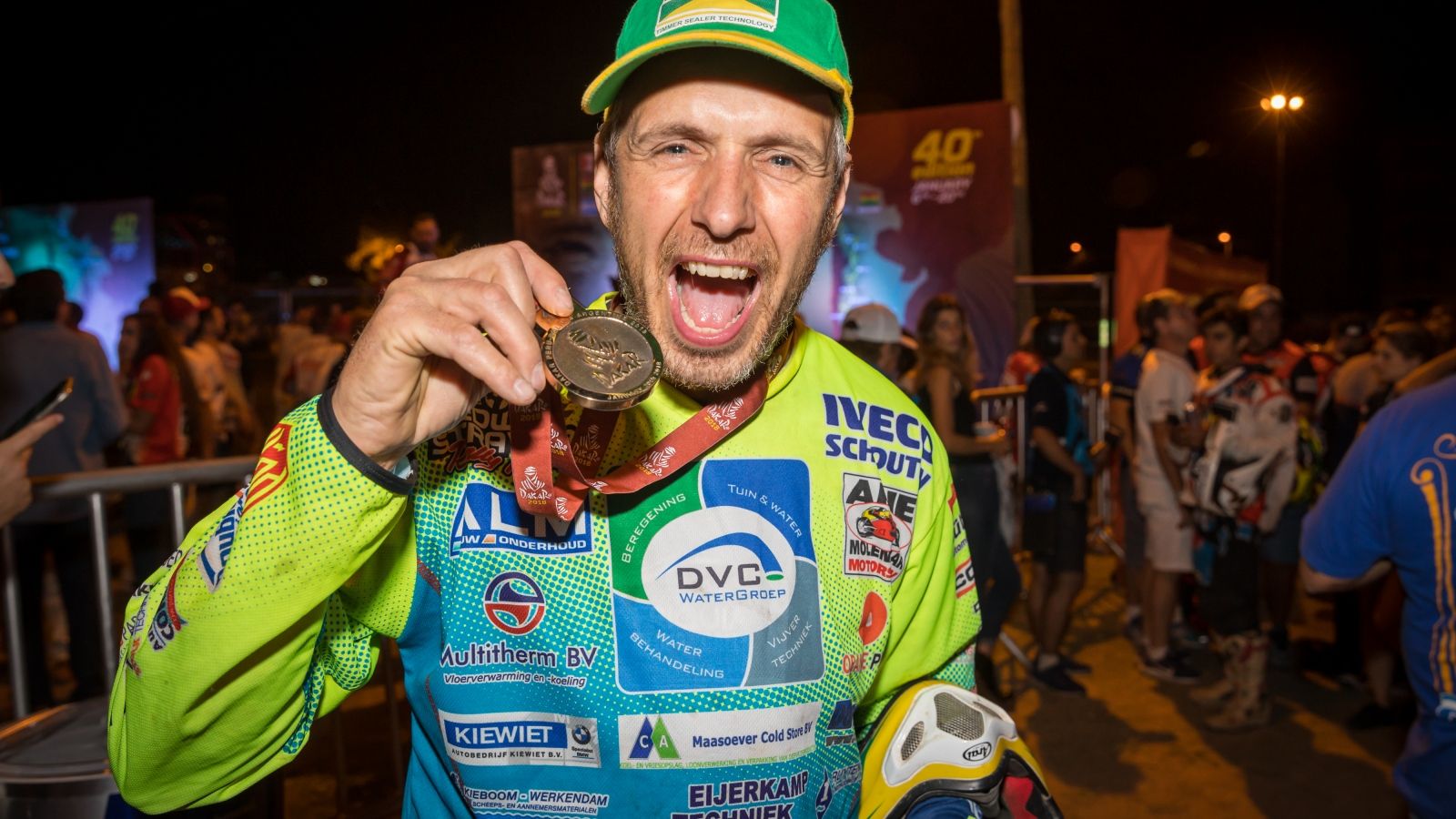 Edwin Straver en 2018 tras acabar su primer Dakar (Foto: edwinstraver.nl).