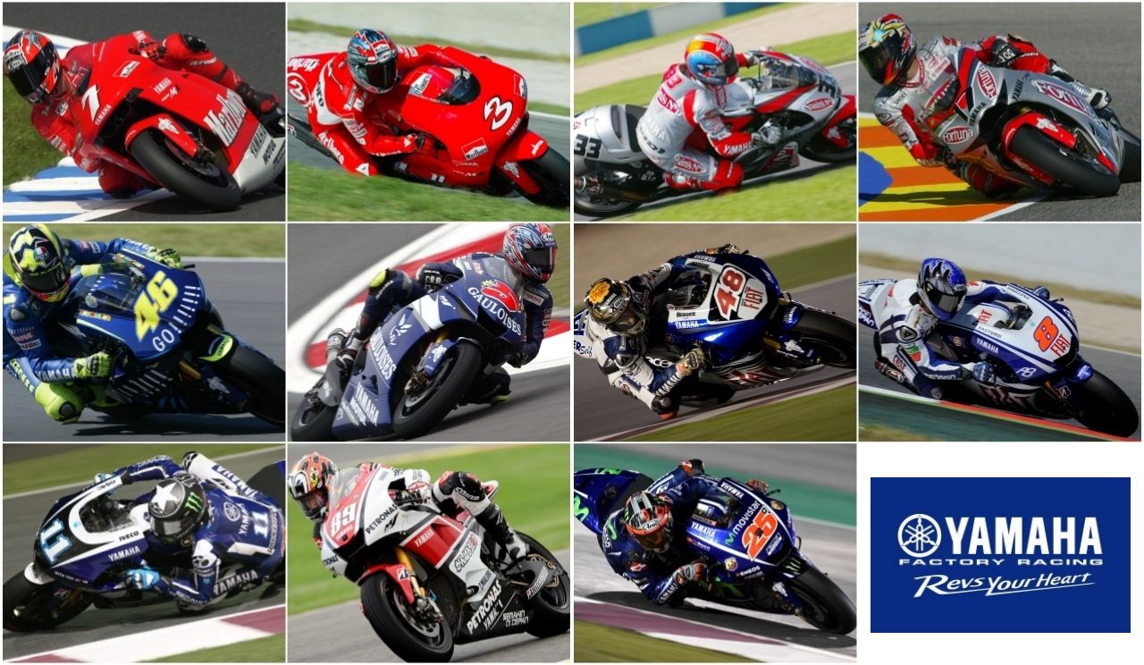 Yamaha oficial MotoGP: todos los pilotos (2002-2019)