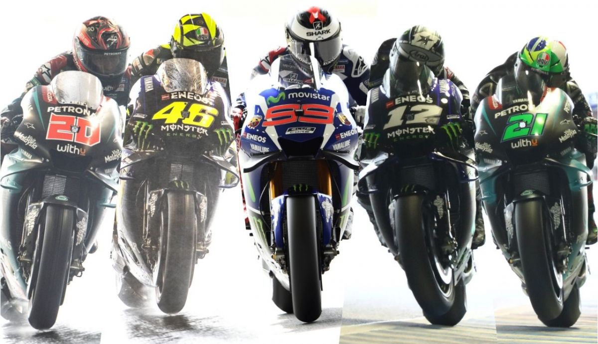Los cinco pilotos de Yamaha en MotoGP 2020: Jorge Lorenzo se une como probador a los cuatro titulares. Los cinco pilotos de Yamaha en MotoGP 2020: Jorge Lorenzo se une como probador a los cuatro titulares.