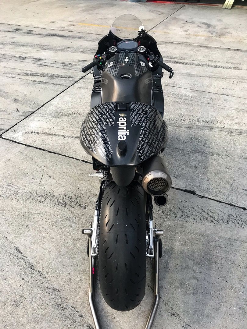 Aprilia RS-GP 2020, sistema de escape modificado