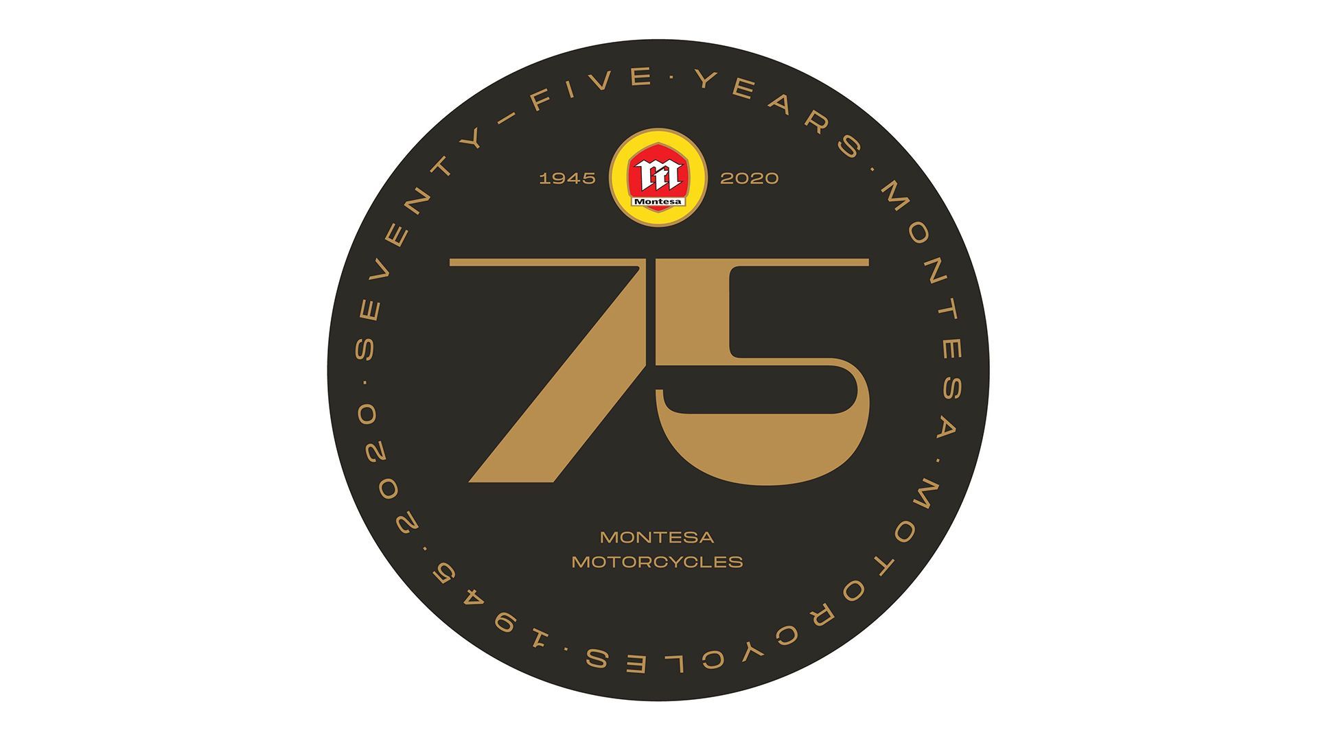 Logotipo del 75º Aniversario de Montesa.