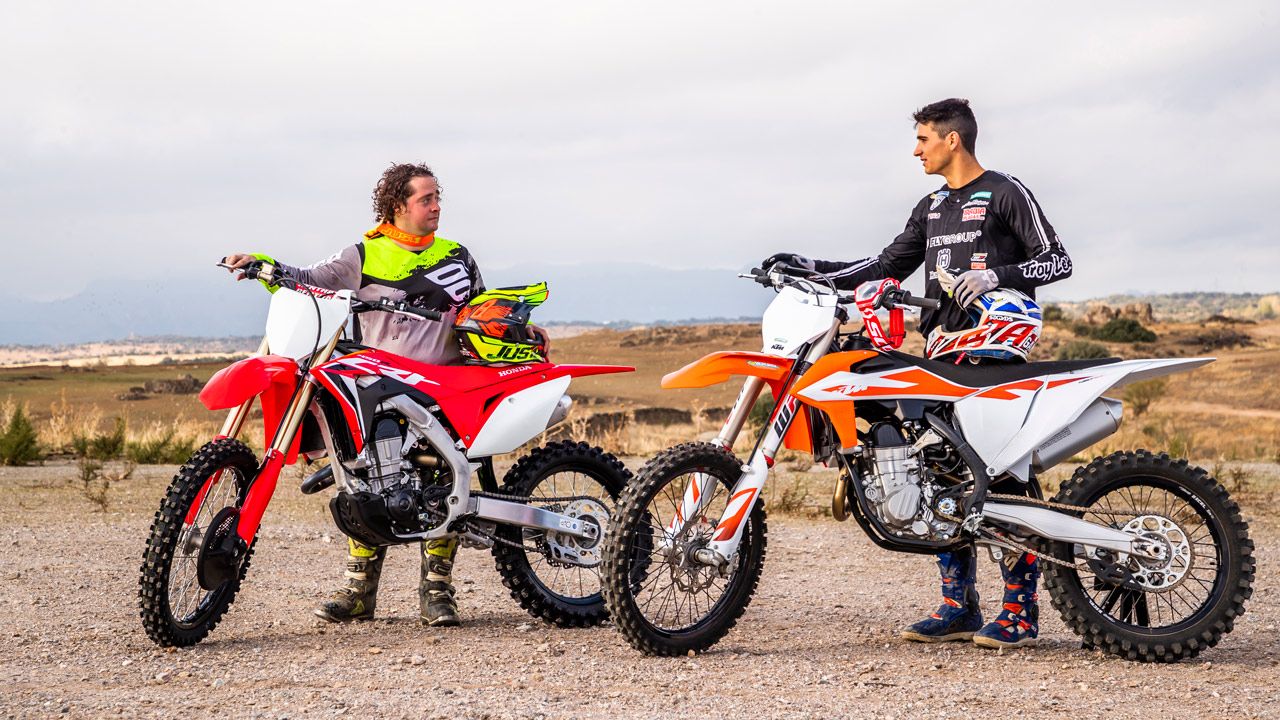 Comparativa motocross 2020, Honda CRF 450 y KTM 450 SXF
