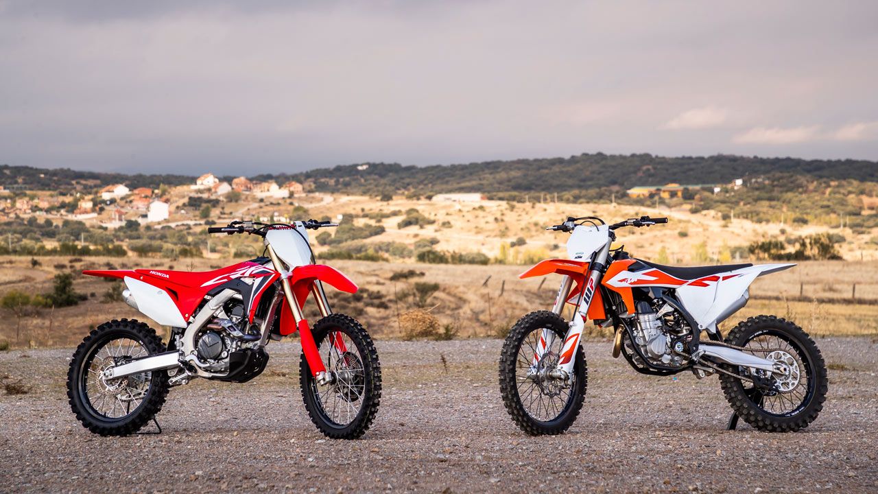 Comparativa motocross 2020, Honda CRF 450 y KTM 450 SXF