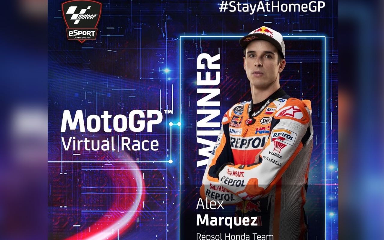 Álex Márquez gana la primera Carrera Virtual de MotoGP al imponerse en Mugello