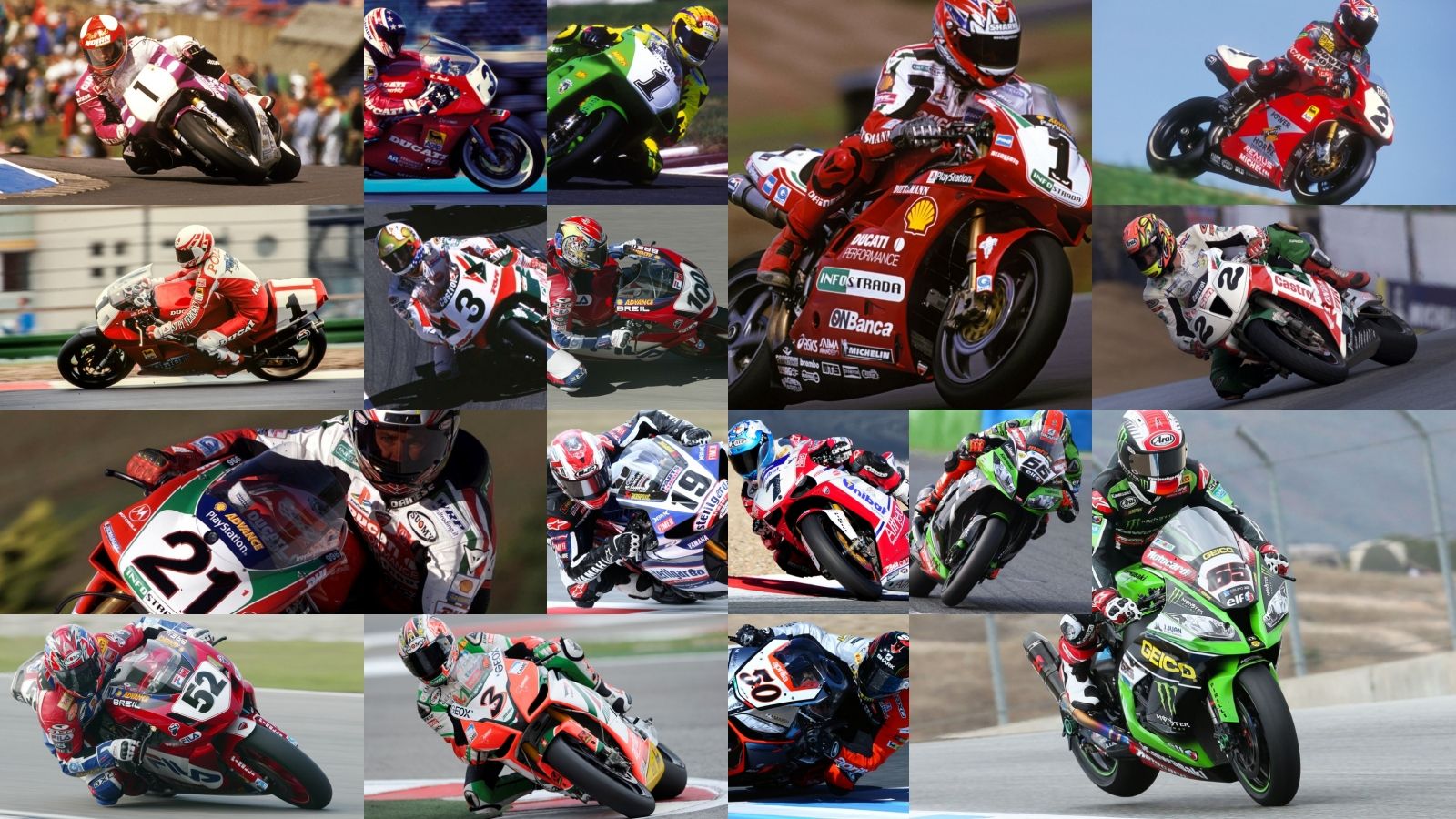 Todos los campeones del Mundial de Superbike