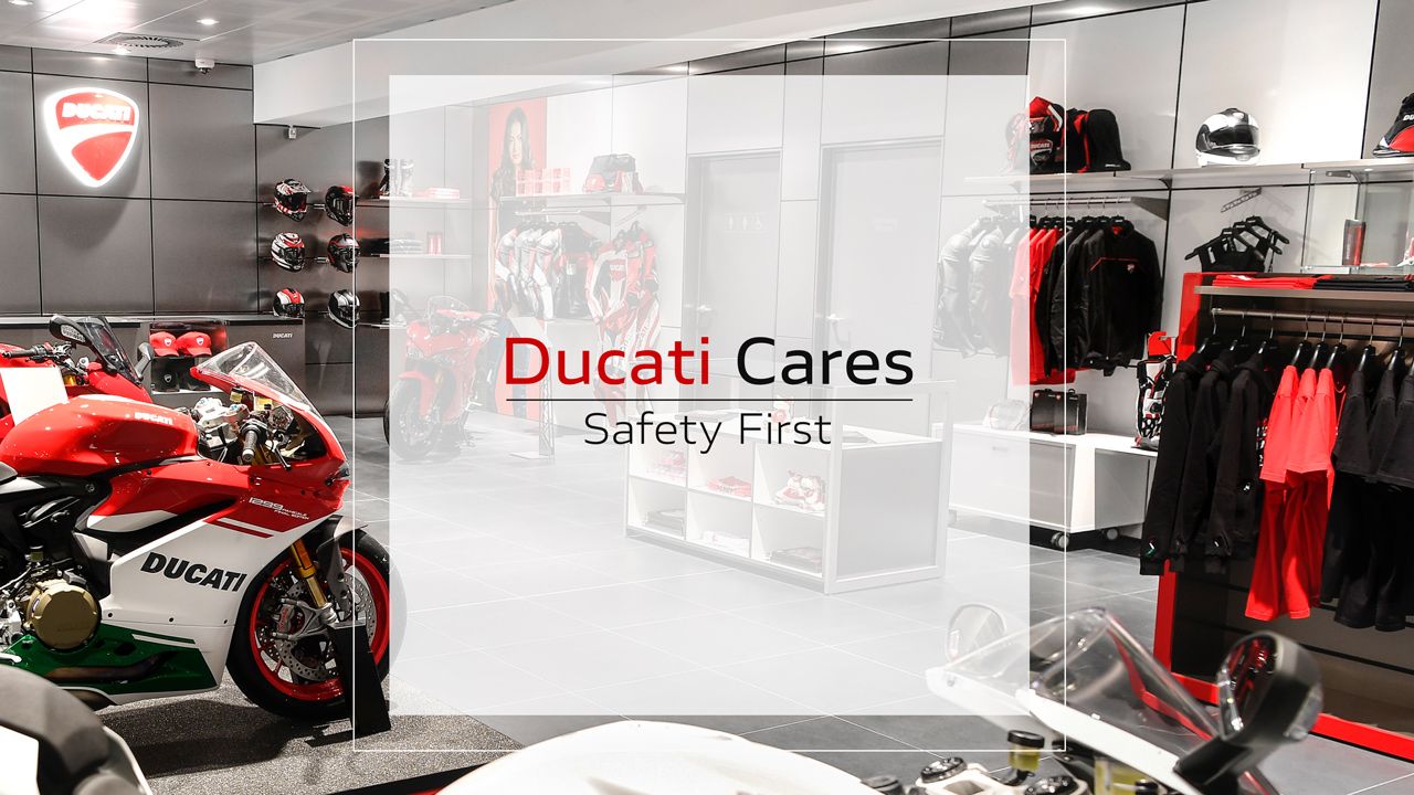 «Ducati Cares», desescalada segura en concesionarios