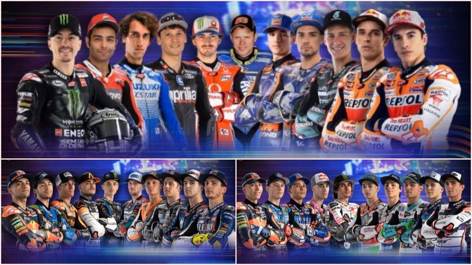 MotoGP anuncia los pilotos del GP Virtual de España para MotoGP, Moto2 y Moto3