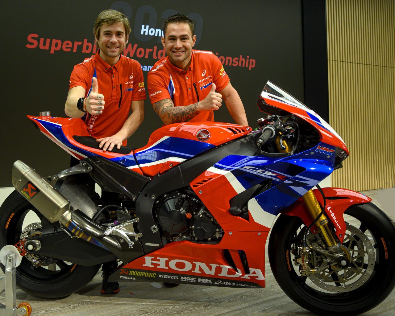Equipo Honda HRC en Superbike con Álvaro Bautista y Leon Haslam