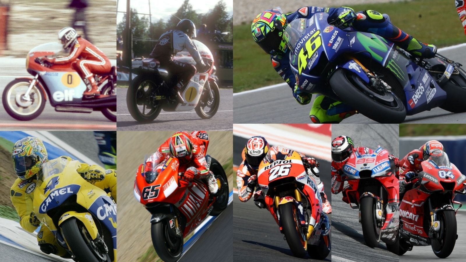 Pilotos que han ganado en 500cc/MotoGP durante más de una década