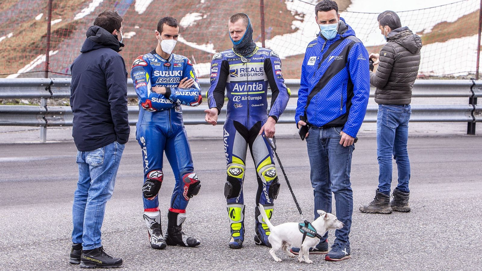 Álex Rins y Tito Rabat vuelven a entrenar en Andorra