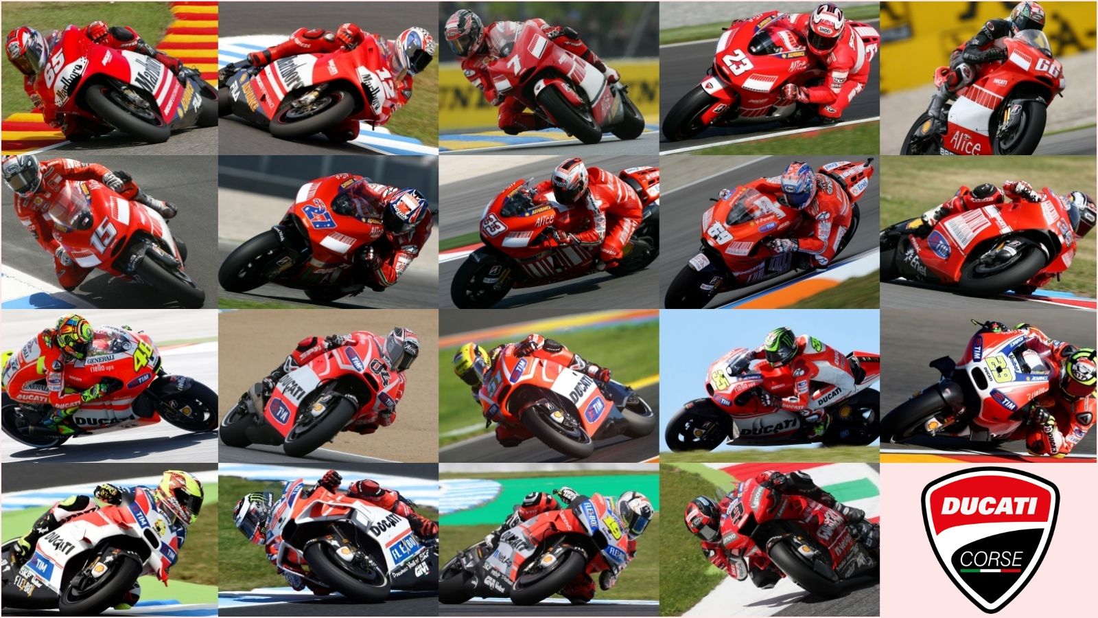 Ducati MotoGP: todos los pilotos (2003-2020)