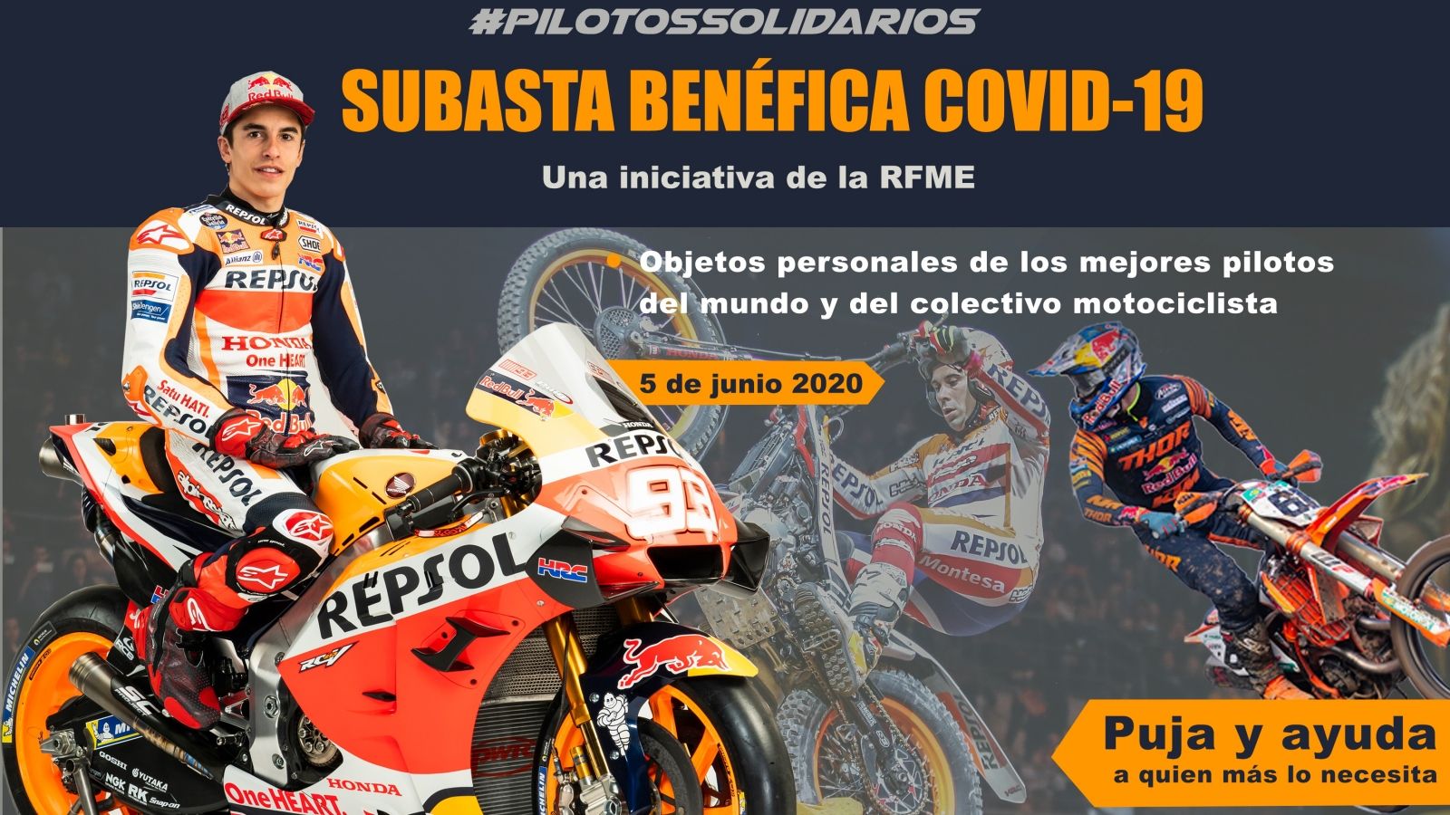 Los pilotos se vuelcan en una subasta sin precedentes para luchar contra el Covid-19