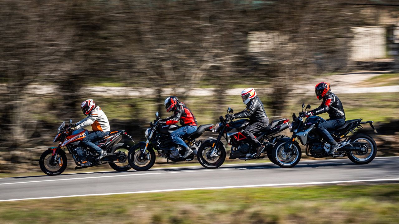 Comparativa naked europeas: Aprilia Shiver 900, BMW F 900 R, Ducati Monster 821 y KTM 790 Duke