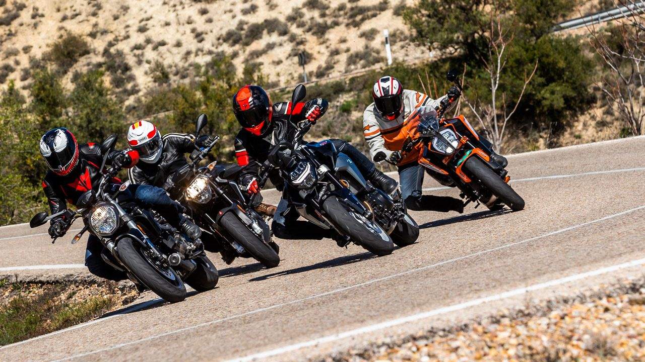 Comparativa naked europeas: Aprilia Shiver 900, BMW F 900 R, Ducati Monster 821 y KTM 790 Duke