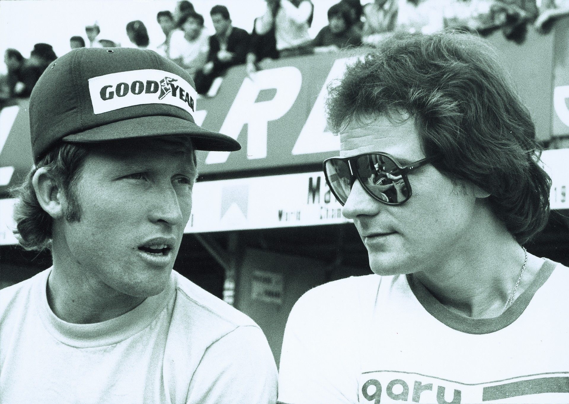 Kenny Roberts y Barry Sheene