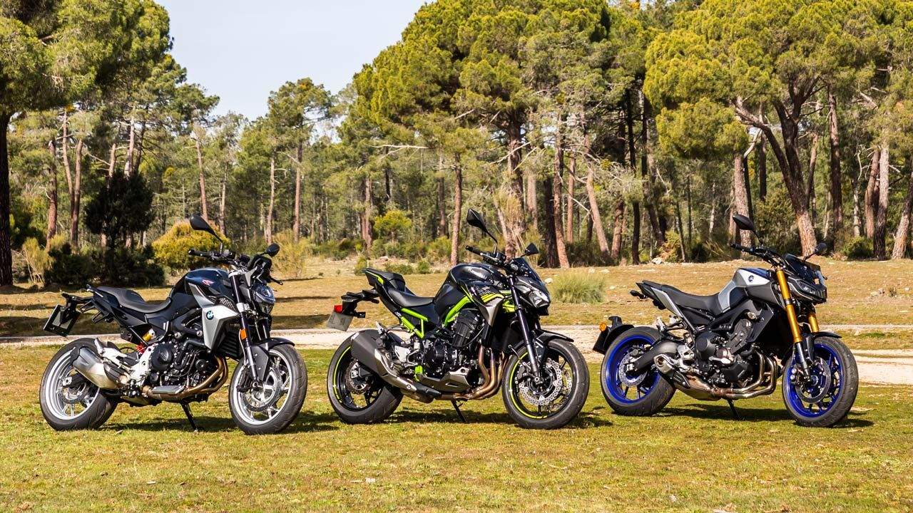 Comparativa naked 900: BMW F 900 R, Kawasaki Z900 y Yamaha MT-09