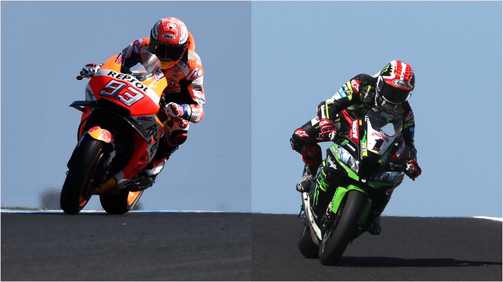 Marc Márquez y Jonathan Rea (Fotos: Gold & Goose).