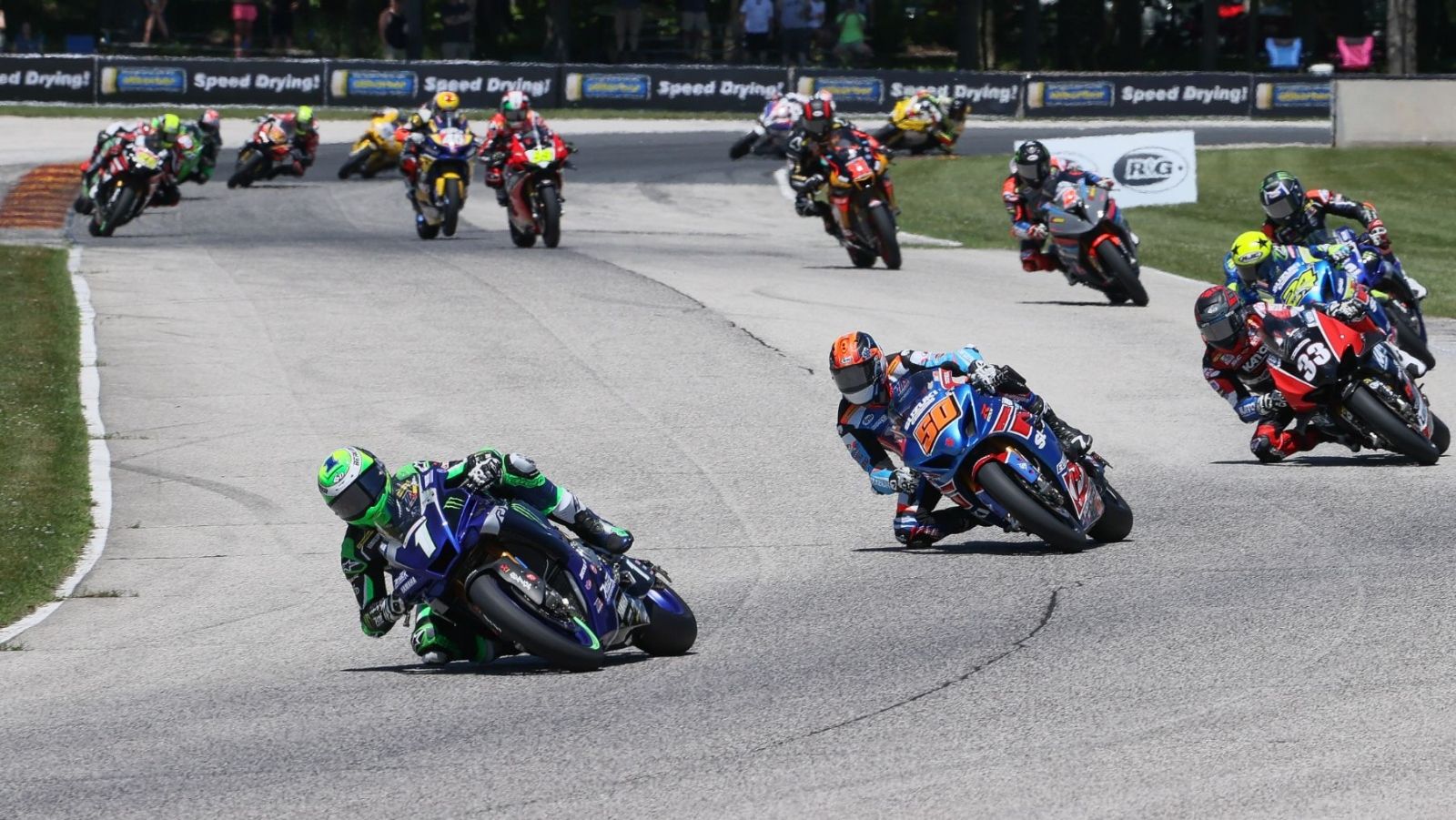 Cameron Beaubier, Bobby Fong y Kyle Wyman, los tres grandes protagonistas del fin de semana en SBK (Fotos: MotoAmerica / Yamaha / Suzuki / Ducati).