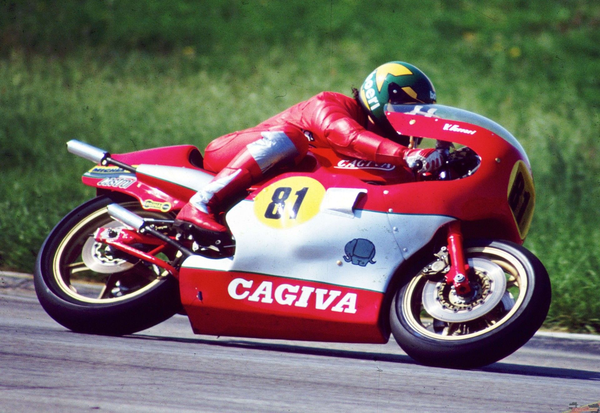 Virginio Ferrari fue el primer piloto de Cagiva en el Mundial de 500.