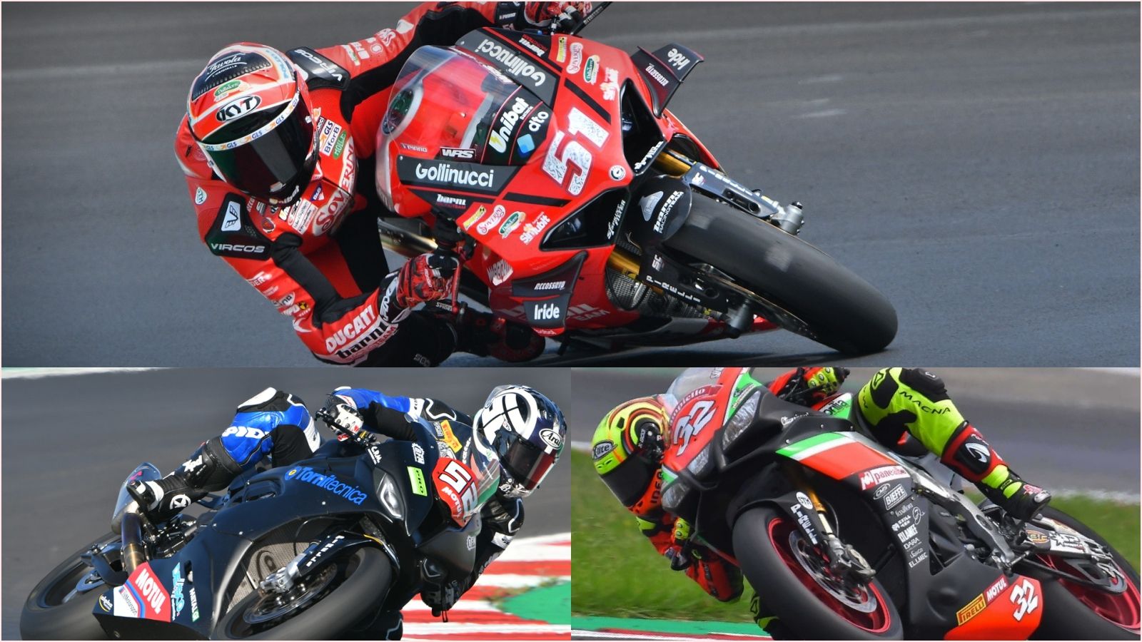 Michele Pirro, Alessandro Delbianco y Lorenzo Savadori (Fotos: CIV / Equipos).