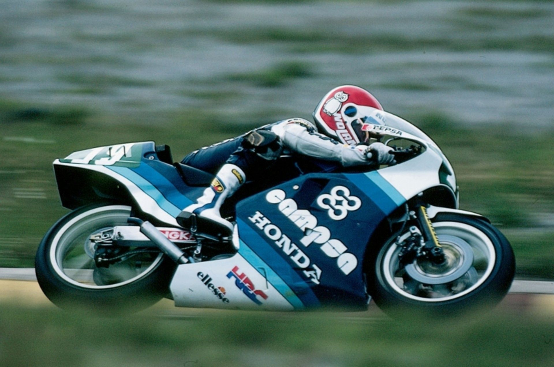 Sito Pons se convirtió en piloto oficial de Honda en 1986.