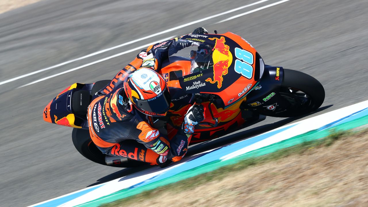 Jorge Martín es el más rápido de Moto2 en Jerez