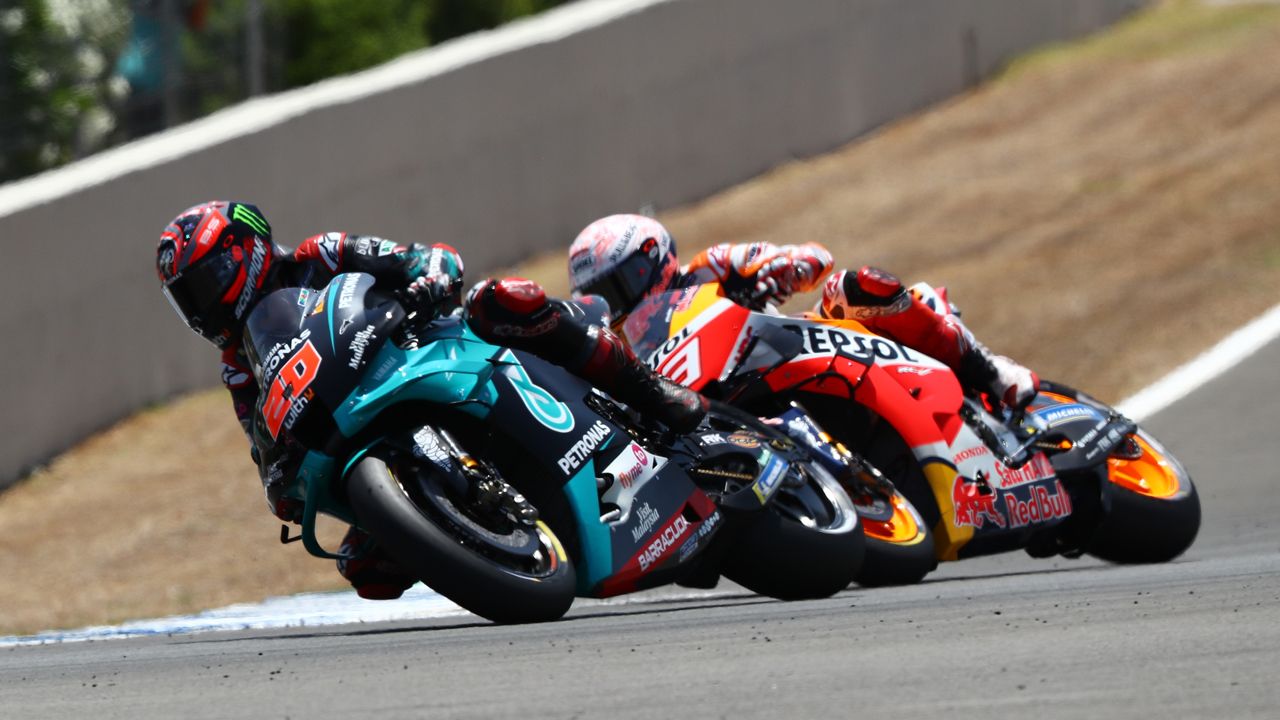 Quartararo gana en Jerez en el incompleto show de Márquez