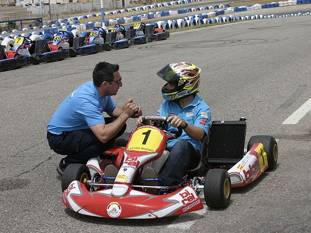 Hopkins y Vermeulen en el Karting