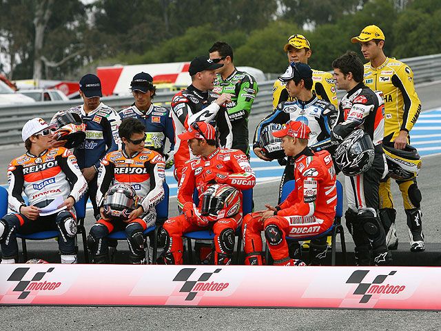 Así está la parrilla de MotoGP 2008