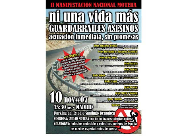 Manifestaciones de motoristas en Zaragoza