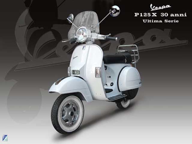 Vespa P125X "30 Anni", edición limitada