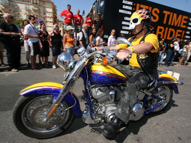 Pasarela motera Bancaja en el GP de Valencia de Motociclismo