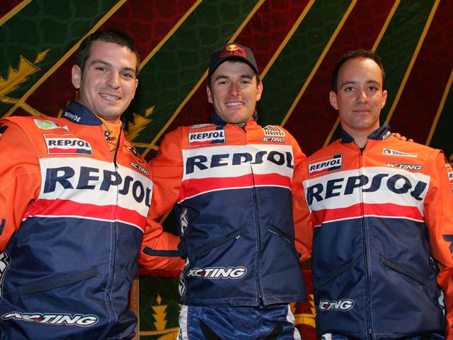 Presentación del equipo Repsol Dakar 2008