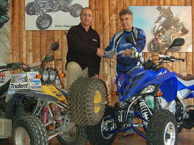 Pedregá, con Yamaha en el Dakar 2008