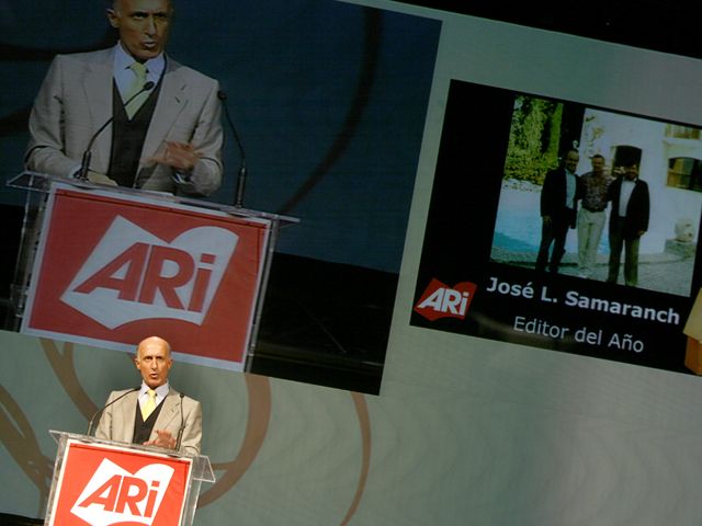 José Luis Samaranch, premio ARI al "Editor del Año"