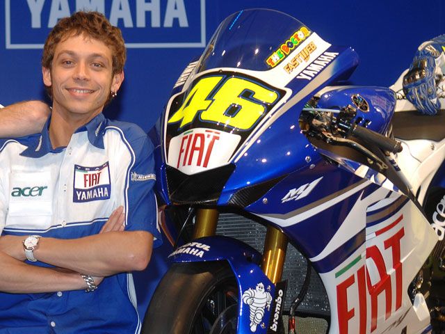 La moto de Rossi, en Castellón