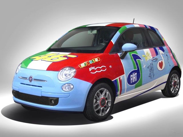 Fiat 500 "réplica Rossi"