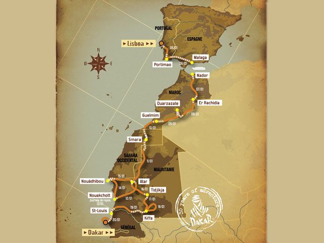 El Dakar, en el aire
