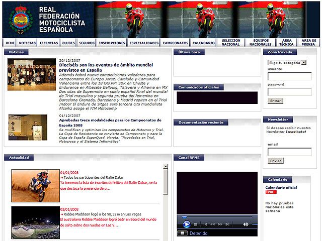 Nueva web de la RFME